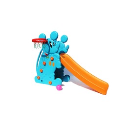 Детская горка "Мышка" PS-027-1 синяя