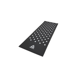 Тренировочный коврик (фитнес-мат) черный Reebok Белые Пятна, Арт. RAMT-12235BK