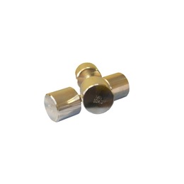 Гантель Barbell 10 кг неразборная фитнесс хром