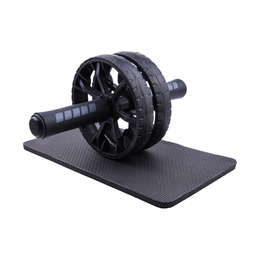Ролик для пресса с ковриком под колени UNIX Fit D15,5 см, черный