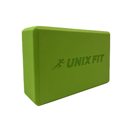Блок для йоги и фитнеса UNIX Fit (200 г) 23 х 15 х 7 см, 1 шт, зеленый
