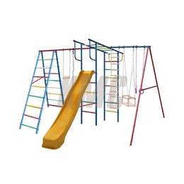 Детский спортивный комплекc "Вертикаль-А+П" дачный МАКСИ с горкой 3,0 м