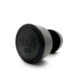 Гантель UNIX Fit PRO круглая обрезиненная 32,5 кг / шт.