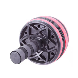 Ролик для пресса с ковриком под колени UNIX Fit D9,5 см, красный, черный
