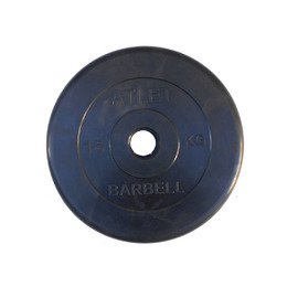 Диск обрезиненный BARBELL ATLET 15 кг / диаметр 51 мм