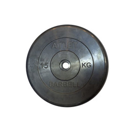 Диск обрезиненный BARBELL ATLET 15 кг / диаметр 31 мм