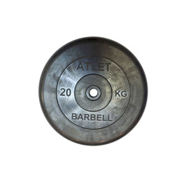 Диск обрезиненный BARBELL ATLET 20 кг / диаметр 26 мм