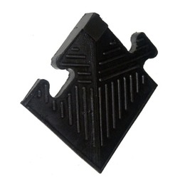 Уголок резиновый для бордюра, чёрный, 12 мм