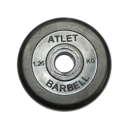 Диск обрезиненный BARBELL ATLET 1.25 кг / диаметр 31 мм