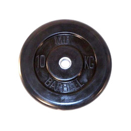 Диск обрезиненный BARBELL MB (металлическая втулка) 10 кг / диаметр 26 мм