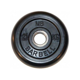Диск обрезиненный BARBELL MB (металлическая втулка) 1.25 кг / диаметр 26 мм