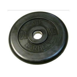 Диск обрезиненный BARBELL MB (металлическая втулка) 20 кг / диаметр 26 мм