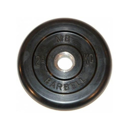 Диск обрезиненный BARBELL MB (металлическая втулка) 2,5 кг / диаметр 26 мм
