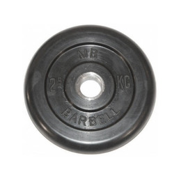 Диск обрезиненный BARBELL MB (металлическая втулка) 2.5 кг / диаметр 31 мм