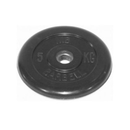 Диск обрезиненный BARBELL MB (металлическая втулка) 5 кг / диаметр 31 мм