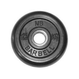 Диск обрезиненный BARBELL MB (металлическая втулка) 1.25 кг / диаметр 51 мм
