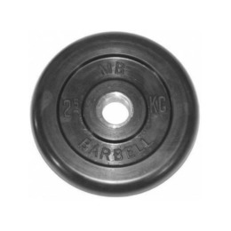 Диск обрезиненный BARBELL MB (металлическая втулка) 2.5 кг / диаметр 51 мм