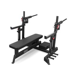 BRONZE GYM AL-321 Скамья для жима пауэрлифтерская с механизмом подъёма штанги