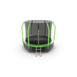 JUMP Cosmo 10ft (Green) + Lower net. Батут с внутренней сеткой и лестницей, диаметр 10ft (зеленый) + нижняя сеть