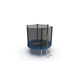 JUMP External 6ft (Blue) Батут с внешней сеткой и лестницей, диаметр 6ft (синий)