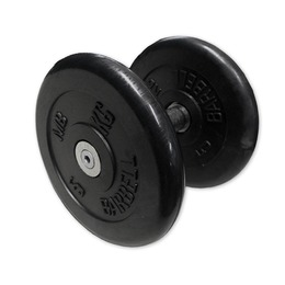 Гантель не разборная черная MB-FdbM-B13,5 13,5 кг