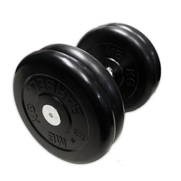 Гантель не разборная черная MB-FdbM-B23,5 23,5 кг
