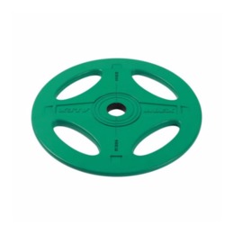 Олимпийский обрезиненный диск 10 кг, зеленый