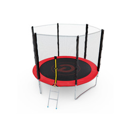 Батут с сеткой DFC PELPO 8ft с лестницей, RED