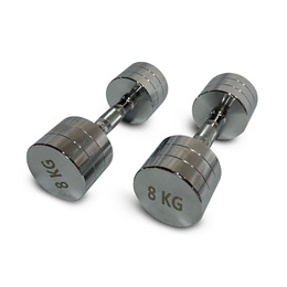 Гантель UNIX Fit PRO круглая хромированная 8 кг / шт.