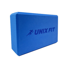 Блок для йоги и фитнеса UNIX Fit (200 г) 23 х 15 х 7 см, 1 шт, голубой