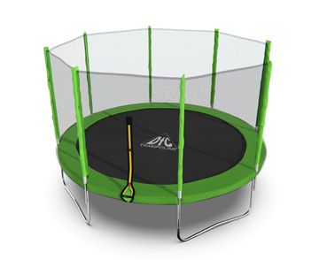 DFC Trampoline Fitness с сеткой 12ft Светло-зелёный