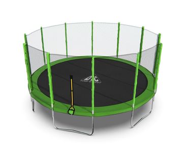 Батут DFC Trampoline Fitness с сеткой 16ft Светло-зелёный