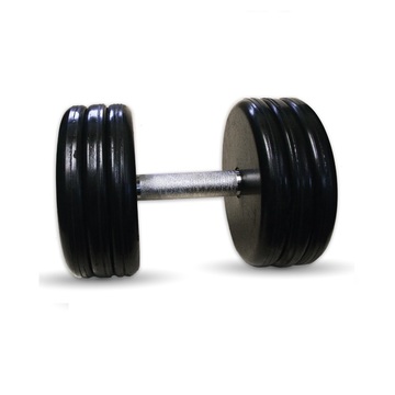 Гантель Barbell 44 кг классик с вращающейся ручкой хром