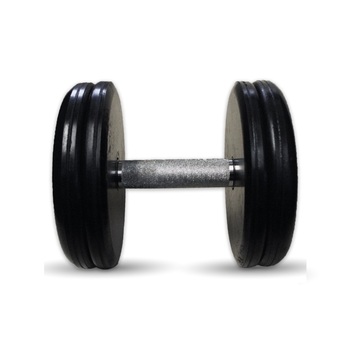 Гантель Barbell 17 кг классик с вращающейся ручкой хром