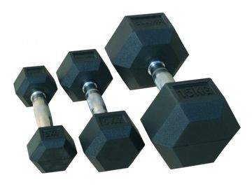 Гантель гексагональная UNIX Fit обрезиненная 25 кг / шт.