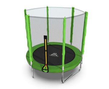 Батут DFC Trampoline Fitness с сеткой 6ft Светло-зелёный