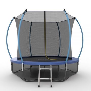JUMP Internal 8ft (Blue) + Lower net. Батут с внутренней сеткой и лестницей, диаметр 8ft (синий) + нижняя сеть