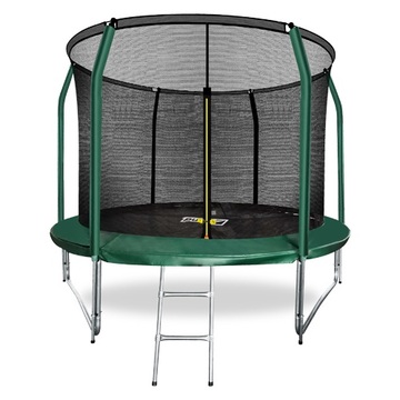 ARLAND Батут 12FT с внутренней страховочной сеткой и лестницей (Light green)