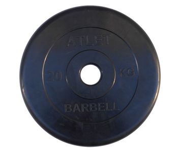 Диск обрезиненный BARBELL ATLET 20 кг / диаметр 31 мм