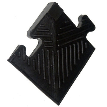 Уголок резиновый для бордюра, чёрный, 20 мм