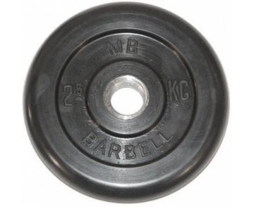 Диск обрезиненный BARBELL MB (металлическая втулка) 2.5 кг / диаметр 31 мм