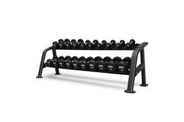 BRONZE GYM, 2.5-25 кг - 10 пар, шаг 2,5 кг (стойка в комплект не входит).