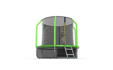 JUMP Cosmo 8ft (Green) + Lower net. Батут с внутренней сеткой и лестницей, диаметр 8ft (зеленый) + нижняя сеть