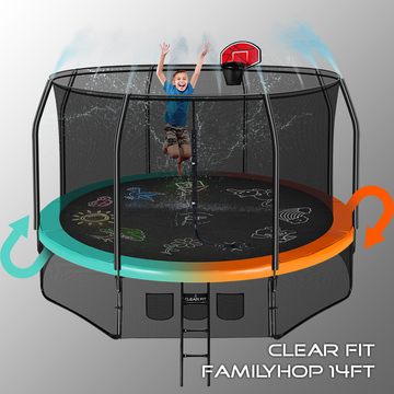 Каркасный батут Clear Fit FamilyHop 14Ft