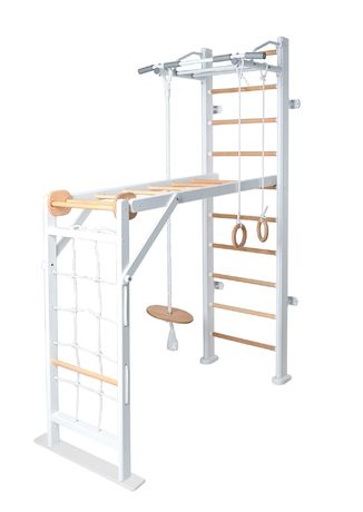 PERFETTO SPORT "Scala in legno 2" bianco-naturale PS-118