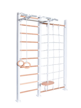 ДСК PERFETTO SPORT "Scala in legno con rete" bianco-naturale PS-125