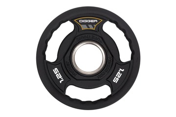 Диск олимпийский полиуретановый 3-х хватовый 1,25кг Hasttings Digger HD51C3A-1,25