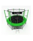 Батут i-JUMP Classic 16ft (4,88 м.) с нижней сетью и лестницей (green)