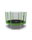 DFC Trampoline Fitness с сеткой 12ft Светло-зелёный