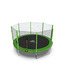 Батут DFC Trampoline Fitness с сеткой 14ft Светло-зелёный